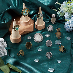DIY-Set zur Herstellung von Fingerringen mit blanker Kuppel&nbsp;DIY-SC0022-14