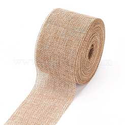Ruban d'emballage en polyester imitation lin&nbsp;OCOR-G007-01E
