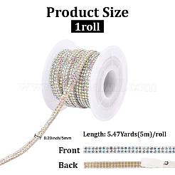2 Reihe Glas-Strass-Autoaufkleber&nbsp;DIY-WH20023-39B