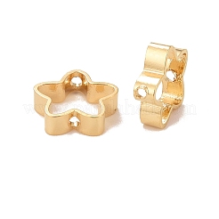 Cornici di perline in ottone ecocompatibili con placcatura a cremagliera&nbsp;KK-D075-25G-RS