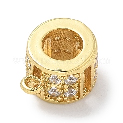 Cremagliera in ottone micro pavé di tubi in zirconia cubica trasparente&nbsp;KK-L224-021G