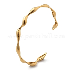Braccialetti a polsino in acciaio inossidabile 304 per donna&nbsp;BJEW-B108-14G
