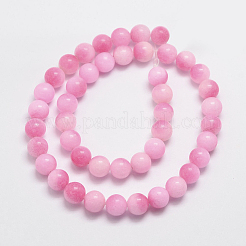Hebras de abalorios de jade naturales malasia&nbsp;X-G-A146-6mm-C04