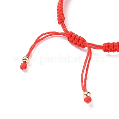 Verstellbare geflochtene Perlenarmbänder aus Nylon&nbsp;BJEW-JB09057