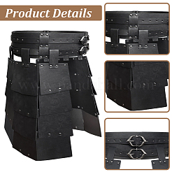 Armure médiévale en similicuir PU pour cuisses et taille&nbsp;AJEW-WH20054-091A