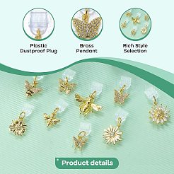 Bouchons anti-poussière mobiles en plastique 3 pièces&nbsp;HJEW-SW00230-07