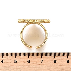Manschettenringe aus Messing für Damen&nbsp;RJEW-F183-02B-G