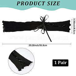 Dentelle polyester manches longues pour femmes&nbsp;AJEW-WH20060-35A