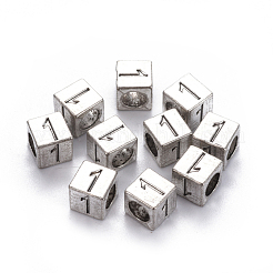 Metall Großlochperlen&nbsp;PALLOY-WH0065-52A