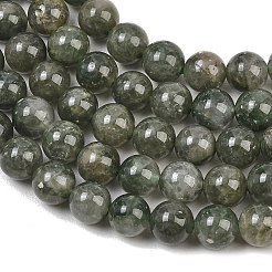 Verdes naturales abalorios de cuarzo rutilado hebras&nbsp;GG-CBAC4F6-B01-8mm-A
