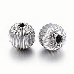 Anlaufgeschützte Wellperlen aus Edelstahl 304&nbsp;LS-STAS-P218-24-8mm