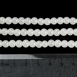 Hilos de cuentas redondas de vidrio imitación jade con pintura para hornear&nbsp;LS-DGLA-Q021-6mm-01