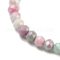 Stretch-Armbänder aus facettierten Rondell-Glasperlen in AB-Farbe für Damen&nbsp;BJEW-PH01821-05