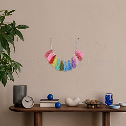 2 Stück 2 Stile Wollgarn Quaste Wandbehang Ornamente&nbsp;HJEW-HY0001-10