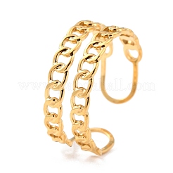 Ionenplattierung (IP) A304 Edelstahl Fingerringe&nbsp;RJEW-L102-25G