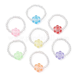 Transparente Acryl-Fingerringe&nbsp;RJEW-JR00957