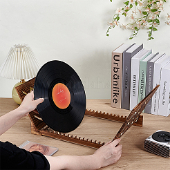 Wellenförmige Aufbewahrungsregale aus Kiefernholz von Chollow für Schallplatten&nbsp;AJEW-WH0816-088