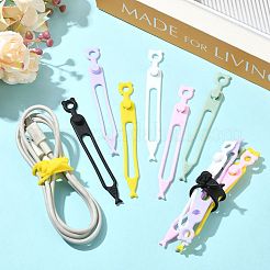 12 organiseur de câble flexible en silicone&nbsp;FIND-FS0005-33C