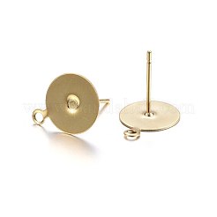 Ohrstecker-Beschläge aus Edelstahl 304&nbsp;X-STAS-P210-44G