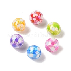 10 Stück Acrylperlen in Beschichtungsfarben&nbsp;OACR-S146-04
