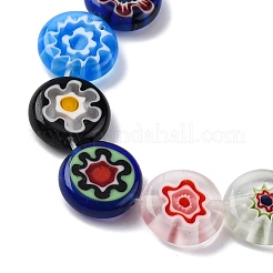Handgemachte Millefiori Bunte Malerei Perlen Stränge&nbsp;LAMP-R006-02