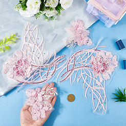 Broderie de dentelle fleurie&nbsp;DIY-WH20011-90A