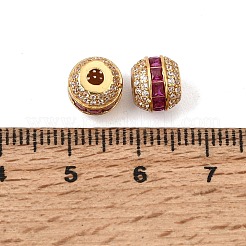 925 perline in argento sterling con pavé di zirconi cubici rosa intenso&nbsp;SE-CBAF1B2-12A-G