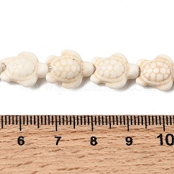 Kunsttürkisfarbenen Perlen Stränge&nbsp;G-E456-35E-11x14mm-01