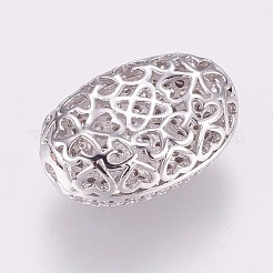 Perline zirconi micro pave  in ottone&nbsp;KK-P116-21P