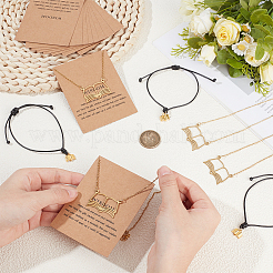 Sets aus Halsketten und Armbändern aus Messing und Eisen&nbsp;SJEW-PH00010