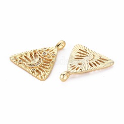 Pendentifs en laiton zircon cubique transparent&nbsp;KK-S356-696