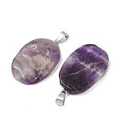 Natürlichen Amethyst Edelsteinanhänger&nbsp;G-C256-01E