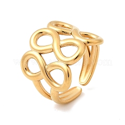 Offene Manschettenringe aus Edelstahl 304 für Damen&nbsp;RJEW-L342-18G