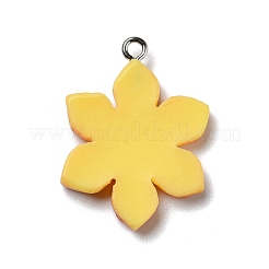 Pendentifs en résine opaque&nbsp;RESI-D055-130P