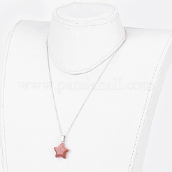 Colliers de pierres précieuses Pendentif naturelles et synthétiques&nbsp;NJEW-JN02159
