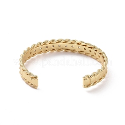 Armreif mit offener Manschette aus klarem Zirkonia&nbsp;BJEW-F445-07G