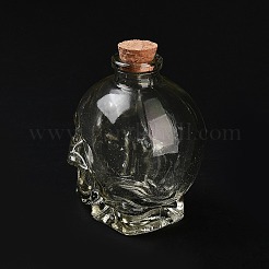 Weinflasche aus Totenkopfglas&nbsp;BOTT-PW0011-66A