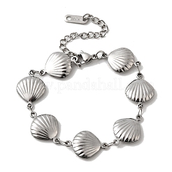304 Edelstahl-Gliederarmbänder für Damen&nbsp;BJEW-Q041-01A-P