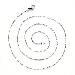 Collier à chaîne en acier inoxydable 304 anti-ternissement&nbsp;NJEW-S420-008C-P