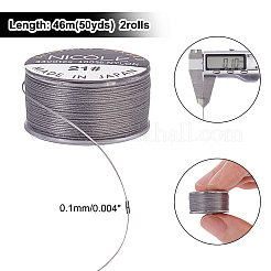 Perlgarn aus Nylon&nbsp;NWIR-WH0005-10E
