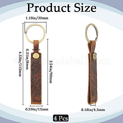 Portachiavi in pelle&nbsp;KEYC-WH20002-05B-01