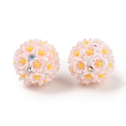 Handgefertigte leuchtende Polymer Clay Strass-Perlen&nbsp;CLAY-H003-04B