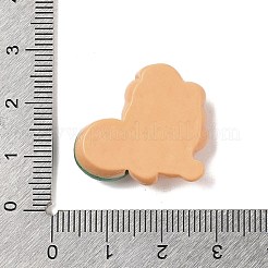 Cabujones decodificados de resina opaca con tema de oso navideño&nbsp;RESI-S397-02H