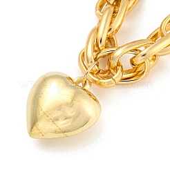 Collana con ciondolo a cuore&nbsp;NJEW-K261-03G