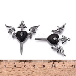 Pendentifs en alliage émaillé et strass&nbsp;PALLOY-T094-01