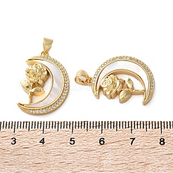 Ottone micro spianare pendenti zirconi&nbsp;KK-U070-03A-G
