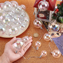 56 stücke 4 arten pet weihnachten ball anhänger dekorationen&nbsp;AJEW-HY0003-09B