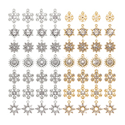 56 stücke 14 stil legierung strass anhänger&nbsp;FIND-PH0025-63