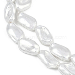 Fili di perle di porcellana imitazione placcata&nbsp;BSHE-Z009-01B