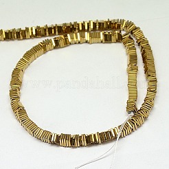 Galvanisieren unmagnetische synthetischen Hämatit heishi Perlen Stränge&nbsp;X-G-J171A-3x3mm-06
